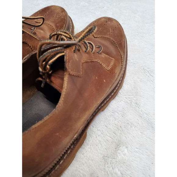 Sorel Madeison Lace Wingtip Tan Leather Oxford Dress Shoes 9  display picture 3